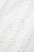 Floral Eyelet Embroidered Sleeveless Tiered Cotton Shift Dress